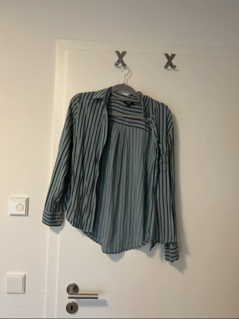 Blue striped button down
